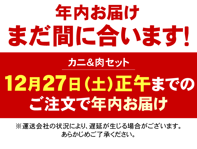 年内出荷まだ間に合