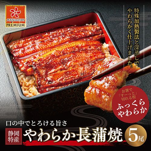 お中元熨斗つき　国産うなぎ蒲焼140g×4尾入+たれ5個 国産うなぎ蒲焼 やわらか長蒲焼5尾 うなぎのお取り寄せなら大五うなぎ工房