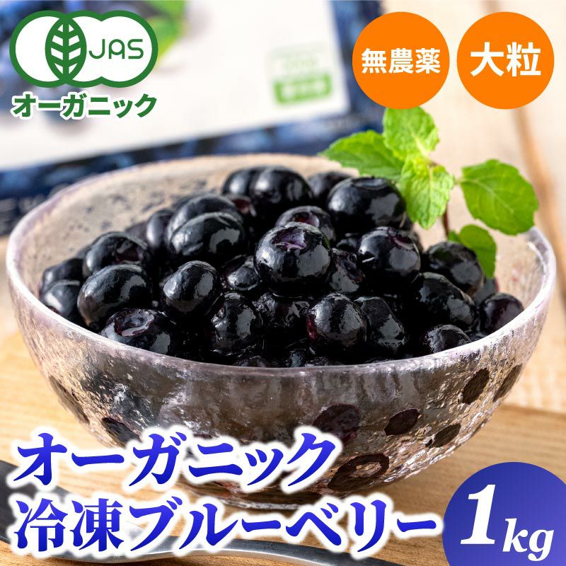 3月21日以降出荷予定】 無農薬 冷凍オーガニックブルーベリー1kg（200g